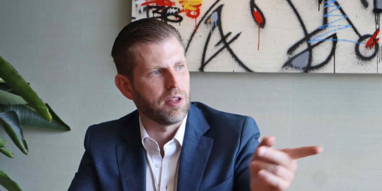 Eric Trump talks up crypto ambitions as family empire eyes Asia