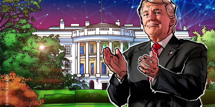 Golden Trump Statue Holding Bitcoin Appears in DC