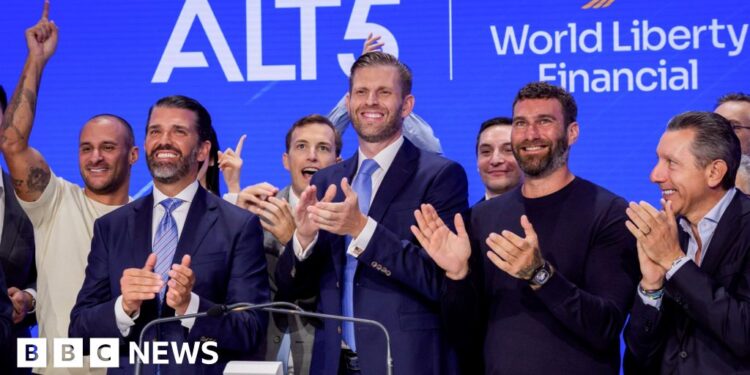 Trump and sons’ stake in crypto firm worth $5bn