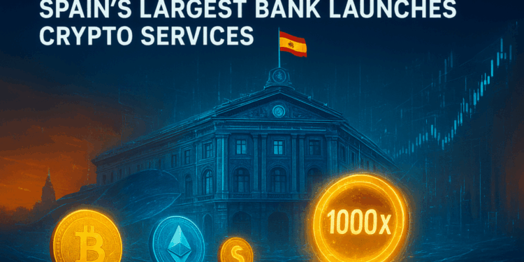 Next 1000x Crypto to Buy as Spain’s Largest Bank Launches Crypto Services