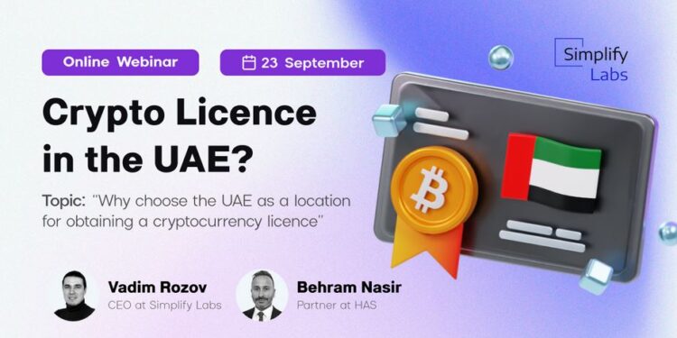 Why Choose the UAE as a Location for Obtaining a Cryptocurrency Licence? Simplify Labs and HAS to host a webinar on the UAE’s regulatory advantage