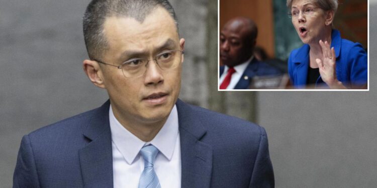 Crypto mogul Changpeng Zhao mulls suing Elizabeth Warren for libel after Trump’s pardon