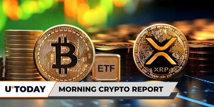 Morning Crypto Market Watch: Bitcoin Targets $150,000 After $3.55 Billion ETF Boom, XRP Nets $219,400,000 Inflows, Shiba Inu (SHIB) Eyes $0.000014, Binance Lists Aster