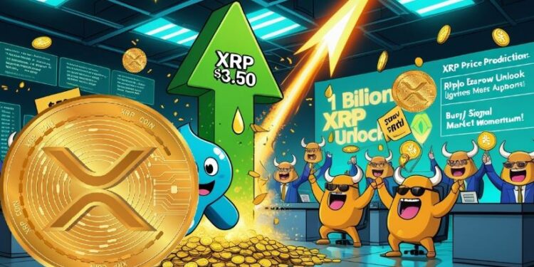 XRP Price Prediction: XRP Builds Strong Bullish Momentum Toward $3.50 as Ripple Unlocks 1 Billion Tokens