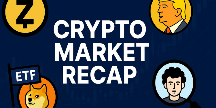 Crypto Market Recap: Zcash Soars 1,200%; Trump Coin Breaks Out; DOGE ETF Nears Approval; ZachXBT Revives SBF Scandal (Nov 2–8, 2025)