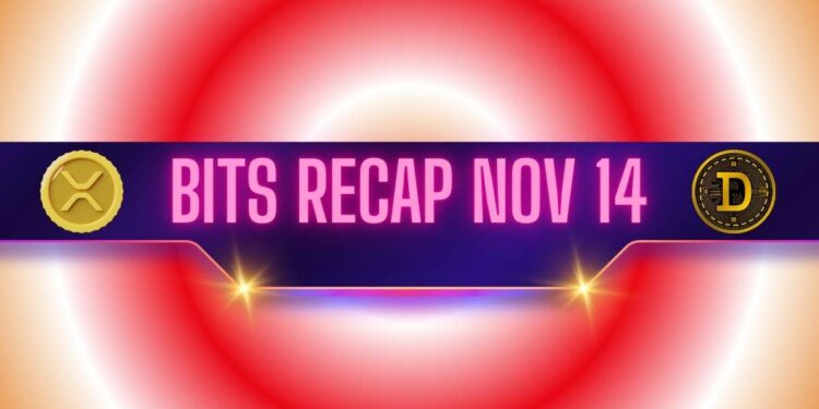 Ripple (XRP) Price Turmoil, Dogecoin (DOGE) Whales Wake up, and More: Bits Recap Nov 14