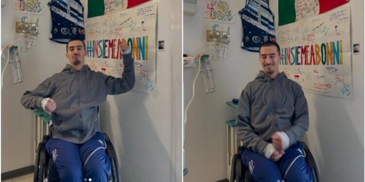 Lorenzo Bonicelli torna sui social dopo l’incidente alle Universiadi: “Insieme a voi”