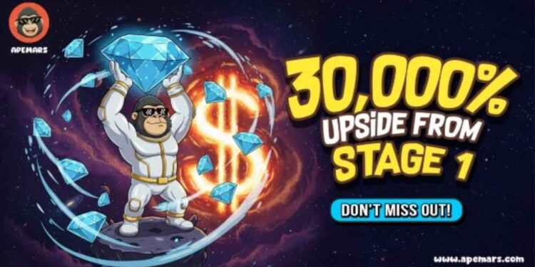 APEMARS Rises as One of the Most Promising Altcoins Under $0.40 With 3000x Gains, As Sui and Solana Bear Market Pressure