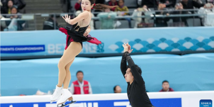 Olympic champions Sui, Han lead pairs short program at Four Continents in Beijing