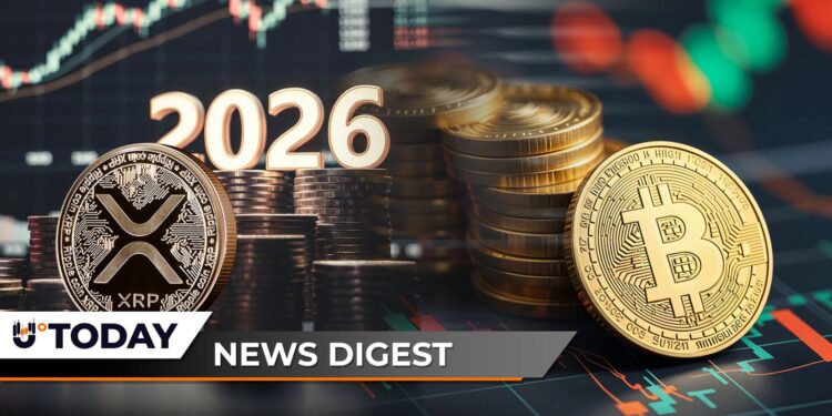 CNBC Names XRP ‘Breakout Trade’ of 2026, Bitcoin (BTC) Price Erases Latest Gains, Cardano (ADA) Sees 25,084% Surge in Activity — Crypto News Digest