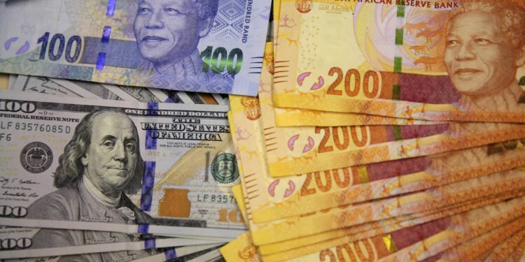 South African rand trades at 16 to the dollar for first time since June 2022