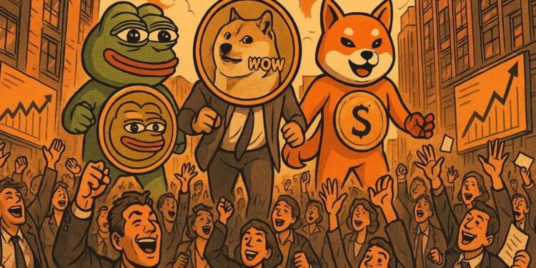 The strong comeback of memecoins: PEPE, Dogecoin and Shiba Inu leading the gains