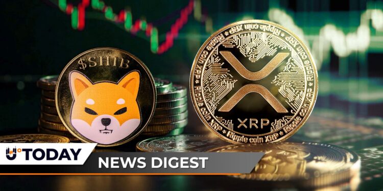 U.Today Crypto Digest: Shiba Inu Bulls Buying the Dip, XRP Price Eyes Death Cross, CZ Calls NYSE Move ‘Bullish for Crypto’