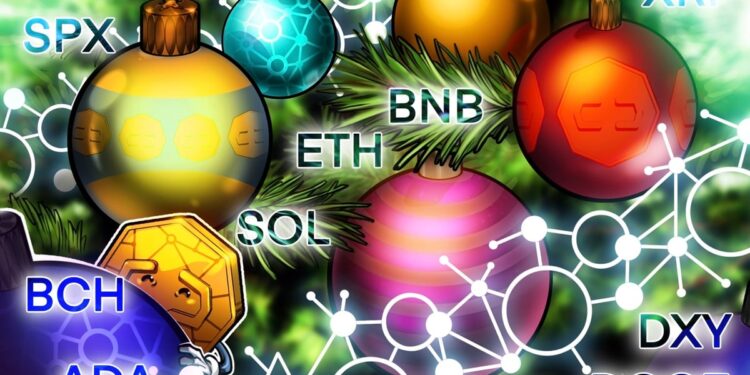 Price predictions 12/29: SPX, DXY, BTC, ETH, BNB, XRP, SOL, DOGE, ADA, BCH