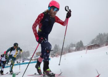 Arno Lietha posts fastest semifinal time in men’s ski mountaineering men’s sprint
