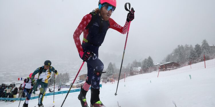 Arno Lietha posts fastest semifinal time in men’s ski mountaineering men’s sprint