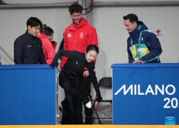Chinese athletes attend figure skating training session before 2026 Milan-Cortina Winter Olympics -Xinhua