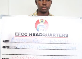 Crypto Investor Bamu Gift Wandji of Polyfarm in EFCC Custody
