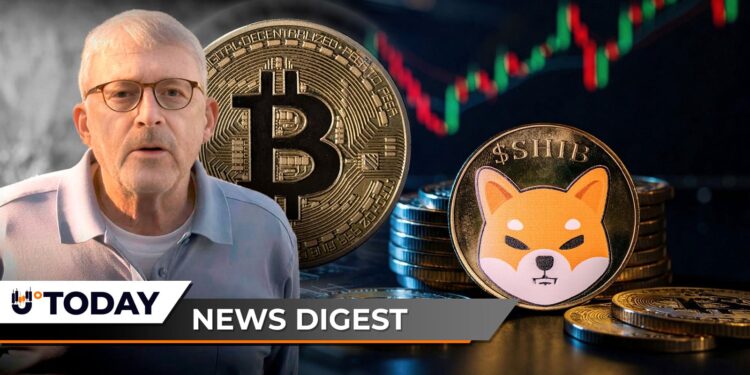 U.Today Crypto Digest: Shiba Inu (SHIB) Eyes Potential 700% Rally, XRP Ledger Breaks Historical Record, Peter Brandt Issues Bearish Bitcoin Price Prediction