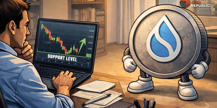 SUI Price Stabilizes Near Support After Multi-Week Pullback