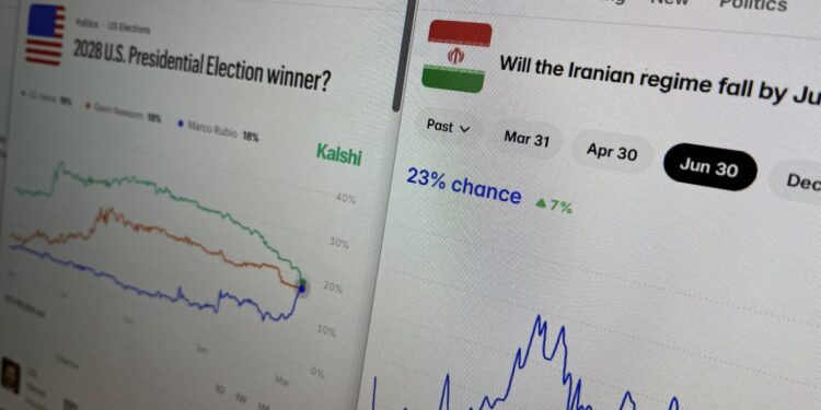 With boom in prediction markets, some lawmakers worry about how to police themselves : NPR