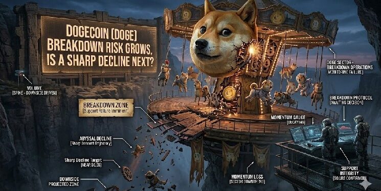 Dogecoin (DOGE) Breakdown Risk Grows, Is a Sharp Decline Next?