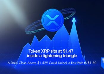 XRP Sits at $1.47 Inside a Tightening Triangle — A Daily Close Above $1.529 Could Unlock a Fast Path to $1.80