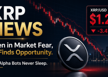 XRP/USD Holds Near $1.30 as Volatility Builds and Traders Turn to AI Bots Like AIX Alpha