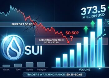 SUI Volume Spikes to $373.5M as Market Eyes Critical Accumulation Range