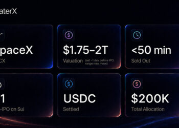 WaterX Sold Out Its First SpaceX Pre-IPO Allocation in Under an Hour on Sui