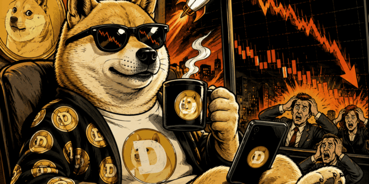 The Official Dogecoin Account Reacts With Humor to the Crypto Market Correction