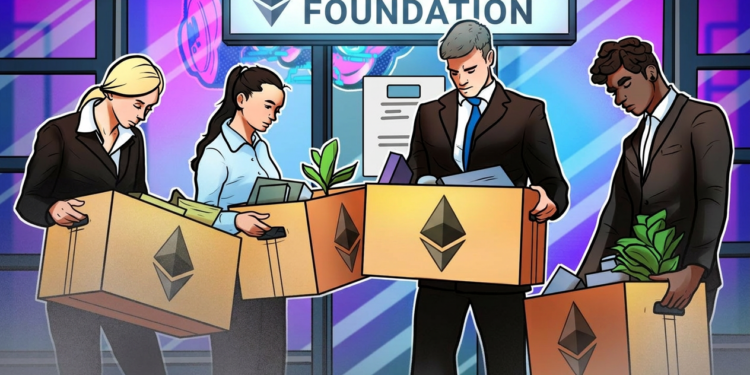Ethereum Foundation Lays off 54 Employees as Buterin Reveals 40% Budget Cut