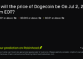 Dogecoin price on Jul 2, 2026 at 6am EDT Prediction Market – Robinhood