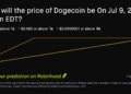Dogecoin price on Jul 9, 2026 at 1am EDT Crypto Prediction Market – Robinhood