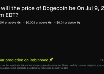 Dogecoin price on Jul 9, 2026 at 6am EDT Crypto Prediction Market – Robinhood