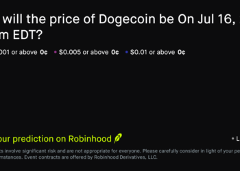 Dogecoin price on Jul 16, 2026 at 6am EDT Crypto Prediction Market – Robinhood