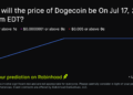 Dogecoin price on Jul 17, 2026 at 9pm EDT Crypto Prediction Market – Robinhood