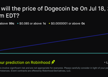 Dogecoin price on Jul 18, 2026 at 3pm EDT Crypto Prediction Market – Robinhood