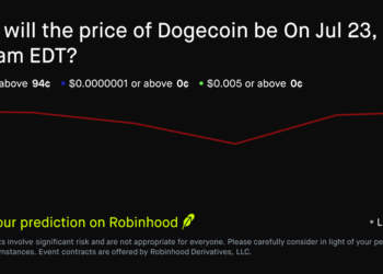 Dogecoin price on Jul 23, 2026 at 10am EDT Prediction Market – Robinhood