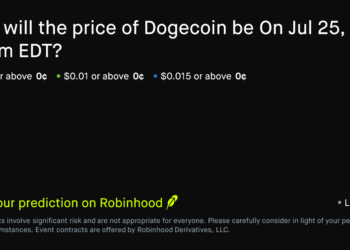 Dogecoin price on Jul 25, 2026 at 6am EDT Prediction Market – Robinhood
