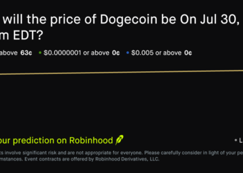 Dogecoin price on Jul 30, 2026 at 6am EDT Crypto Prediction Market – Robinhood