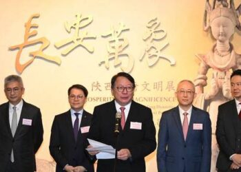 CS Celebrates Launch of Themed Exhibition on Sui and Tang Civilisation from Shaanxi in Hong Kong