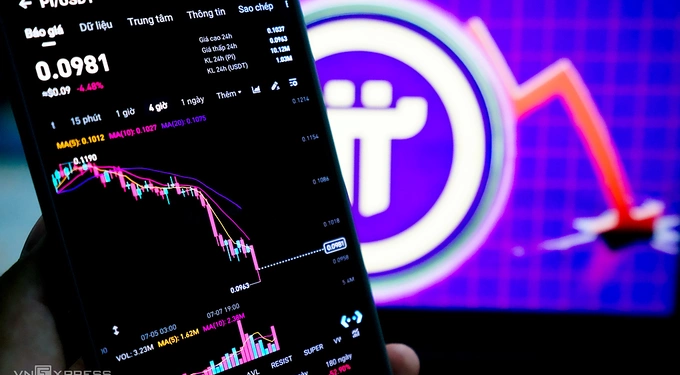 Pi cryptocurrency plummets past $0.1 for first time