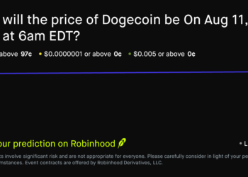 Dogecoin price on Aug 11, 2026 at 6am EDT Crypto Prediction Market – Robinhood