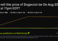 Dogecoin price on Aug 20, 2026 at 11pm EDT Crypto Prediction Market – Robinhood