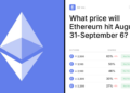 What price will Ethereum hit August 31-September 6? Trading Odds & Predictions 2026