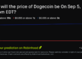 Dogecoin price on Sep 5, 2026 at 11pm EDT Crypto Prediction Market – Robinhood
