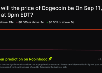 Dogecoin price on Sep 11, 2026 at 9pm EDT Crypto Prediction Market – Robinhood