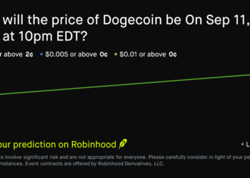 Dogecoin price on Sep 11, 2026 at 10pm EDT Crypto Prediction Market – Robinhood
