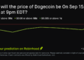 Dogecoin price on Sep 15, 2026 at 9pm EDT Crypto Prediction Market – Robinhood